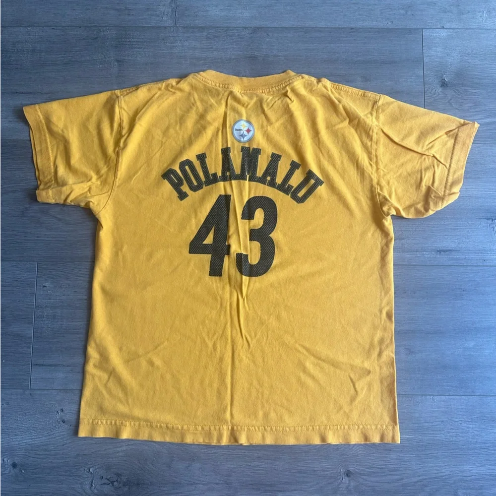 Reebok Youth Pittsburgh Steelers/Polamalu t-shirt - size large